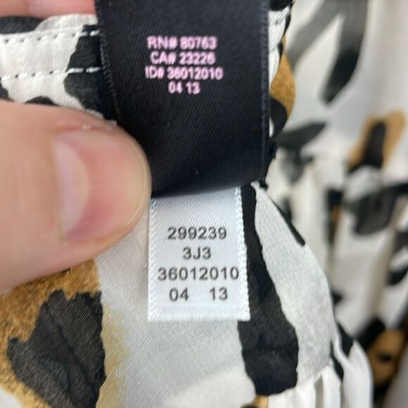Victoria’s Secret Leopard Print Sleeveless Baby Doll Flowy mini dress Y2K size 0 - Picture 10 of 13